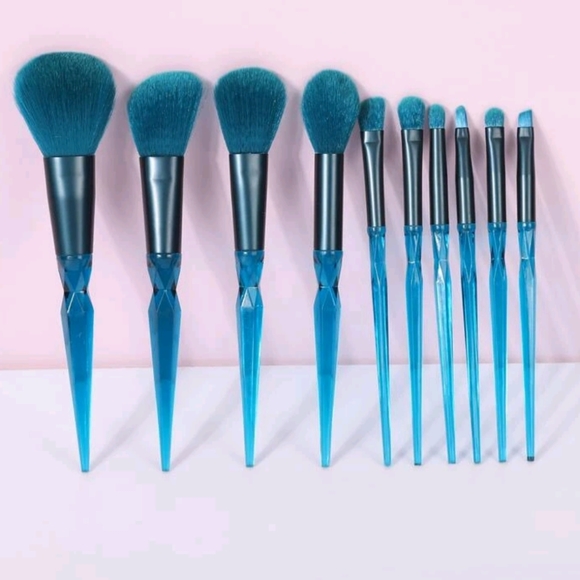 Other - Teal Blue Makeup Brush Set